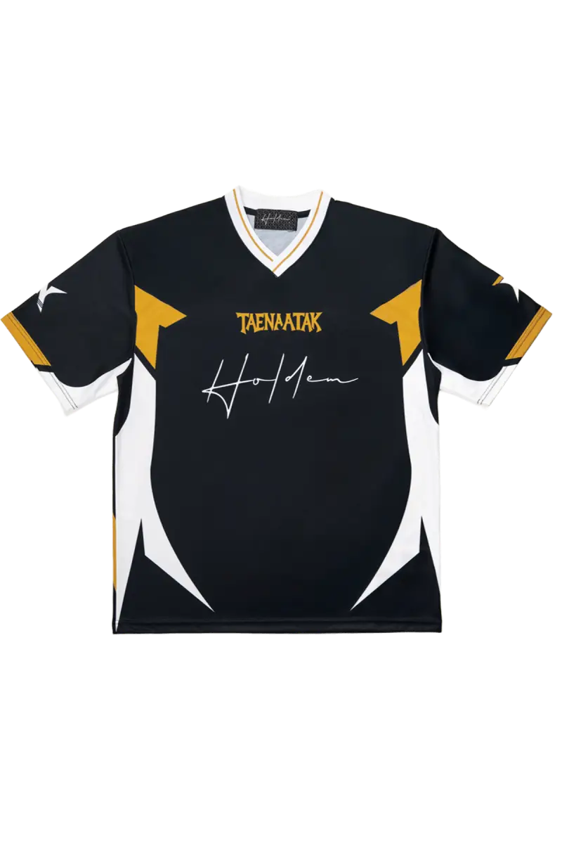 TAENAATAK X HOLD’EM VPIP 100% JERSEY TEE